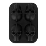 Distinctive Skull Shape Ice Mold Silicone Irregular Ice Cubes Tray for Home Bar Party Summer