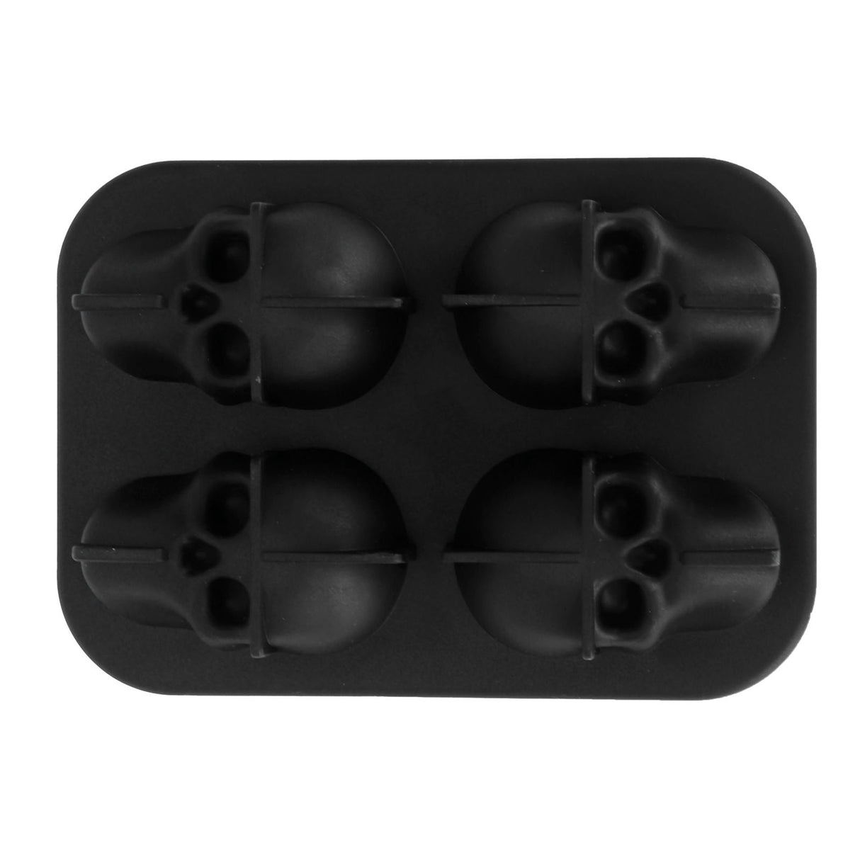 Distinctive Skull Shape Ice Mold Silicone Irregular Ice Cubes Tray for Home Bar Party Summer