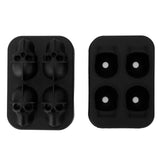 Distinctive Skull Shape Ice Mold Silicone Irregular Ice Cubes Tray for Home Bar Party Summer
