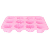 12-Grid Silicone Mold DIY Chocolate Cake Pudding Fondant Baking Mould Kitchen Supply