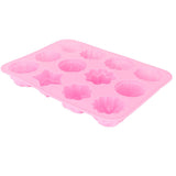12-Grid Silicone Mold DIY Chocolate Cake Pudding Fondant Baking Mould Kitchen Supply