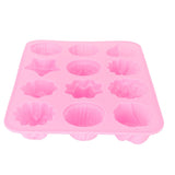 12-Grid Silicone Mold DIY Chocolate Cake Pudding Fondant Baking Mould Kitchen Supply