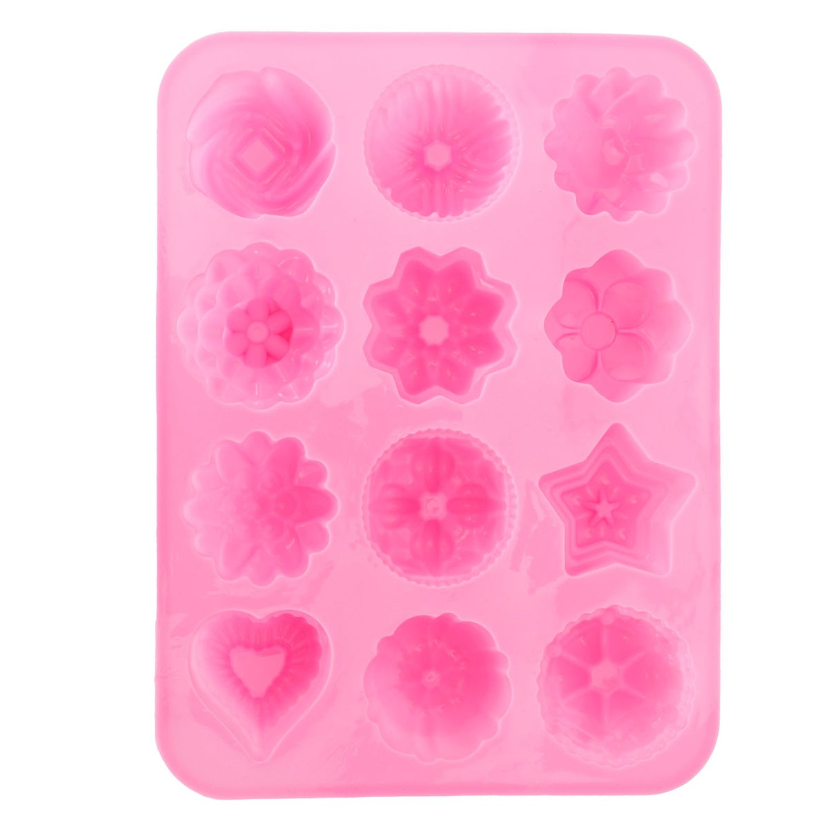 12-Grid Silicone Mold DIY Chocolate Cake Pudding Fondant Baking Mould Kitchen Supply