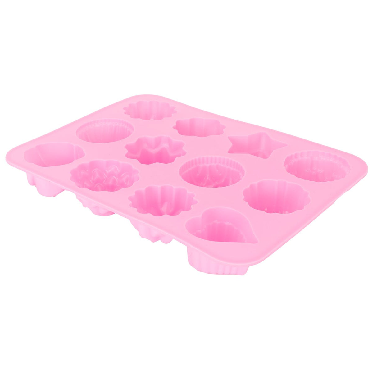 12-Grid Silicone Mold DIY Chocolate Cake Pudding Fondant Baking Mould Kitchen Supply