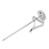 Coffee Thermometer Milk Frothing Dial Pointer Temperature Meter with Hook Kitchen Tool - Front View