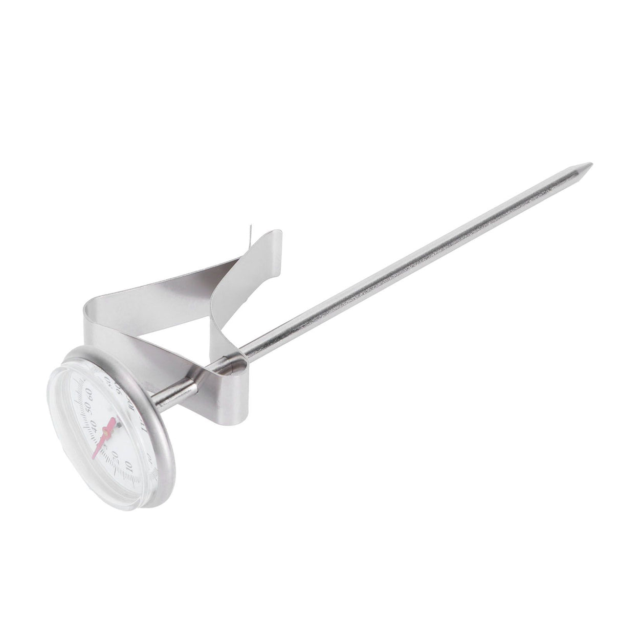 Coffee Thermometer Milk Frothing Dial Pointer Temperature Meter with Hook Kitchen Tool