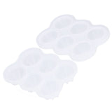 6‑Grid Silicone Ice Ball Mold with Leaking Hole Round Ice Tray for Kitchen Home Bar