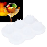 6‑Grid Silicone Ice Ball Mold with Leaking Hole Round Ice Tray for Kitchen Home Bar