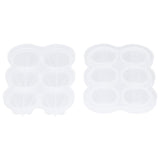 6‑Grid Silicone Ice Ball Mold with Leaking Hole Round Ice Tray for Kitchen Home Bar