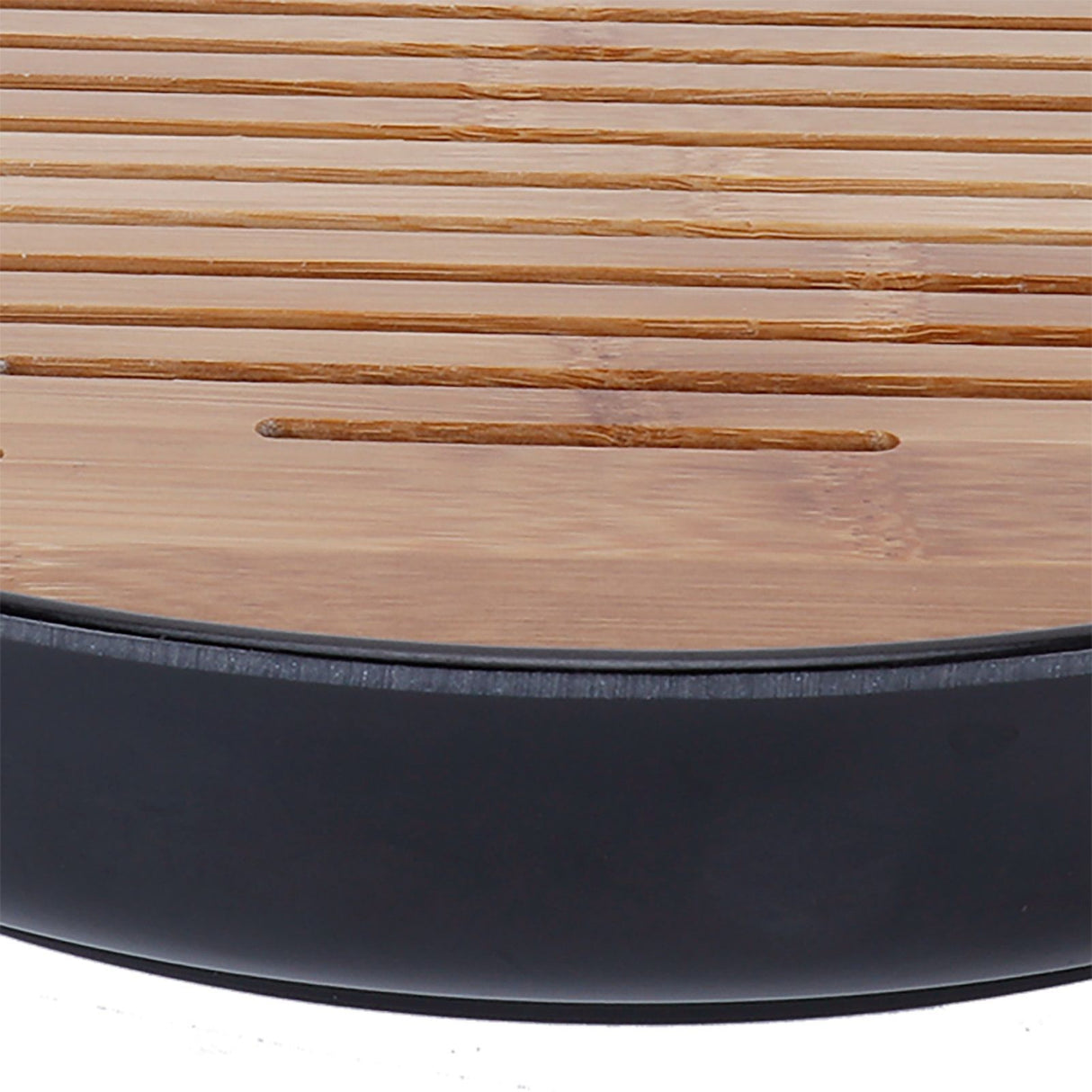 Bamboo Round Tea Tray Teapot Mat Serving Tray Drainage Water Storage Tea Set Home Supplies10in