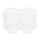 4‑Grid Round Shape Mold Food Grade Silicone Ice Cream Mould for Kitchen Utensils - Front View
