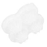 4‑Grid Round Shape Mold Food Grade Silicone Ice Cream Mould for Kitchen Utensils - Side View