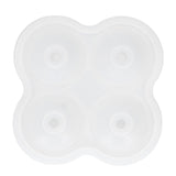4‑Grid Round Shape Mold Food Grade Silicone Ice Cream Mould for Kitchen Utensils