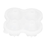 4‑Grid Round Shape Mold Food Grade Silicone Ice Cream Mould for Kitchen Utensils - 45-Degree Angle