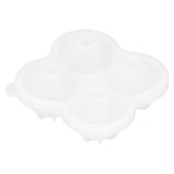 4‑Grid Round Shape Mold Food Grade Silicone Ice Cream Mould for Kitchen Utensils