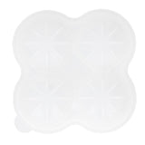 4‑Grid Round Shape Mold Food Grade Silicone Ice Cream Mould for Kitchen Utensils - Low Angle