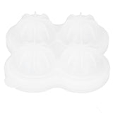 4‑Grid Round Shape Mold Food Grade Silicone Ice Cream Mould for Kitchen Utensils