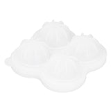 4‑Grid Round Shape Mold Food Grade Silicone Ice Cream Mould for Kitchen Utensils