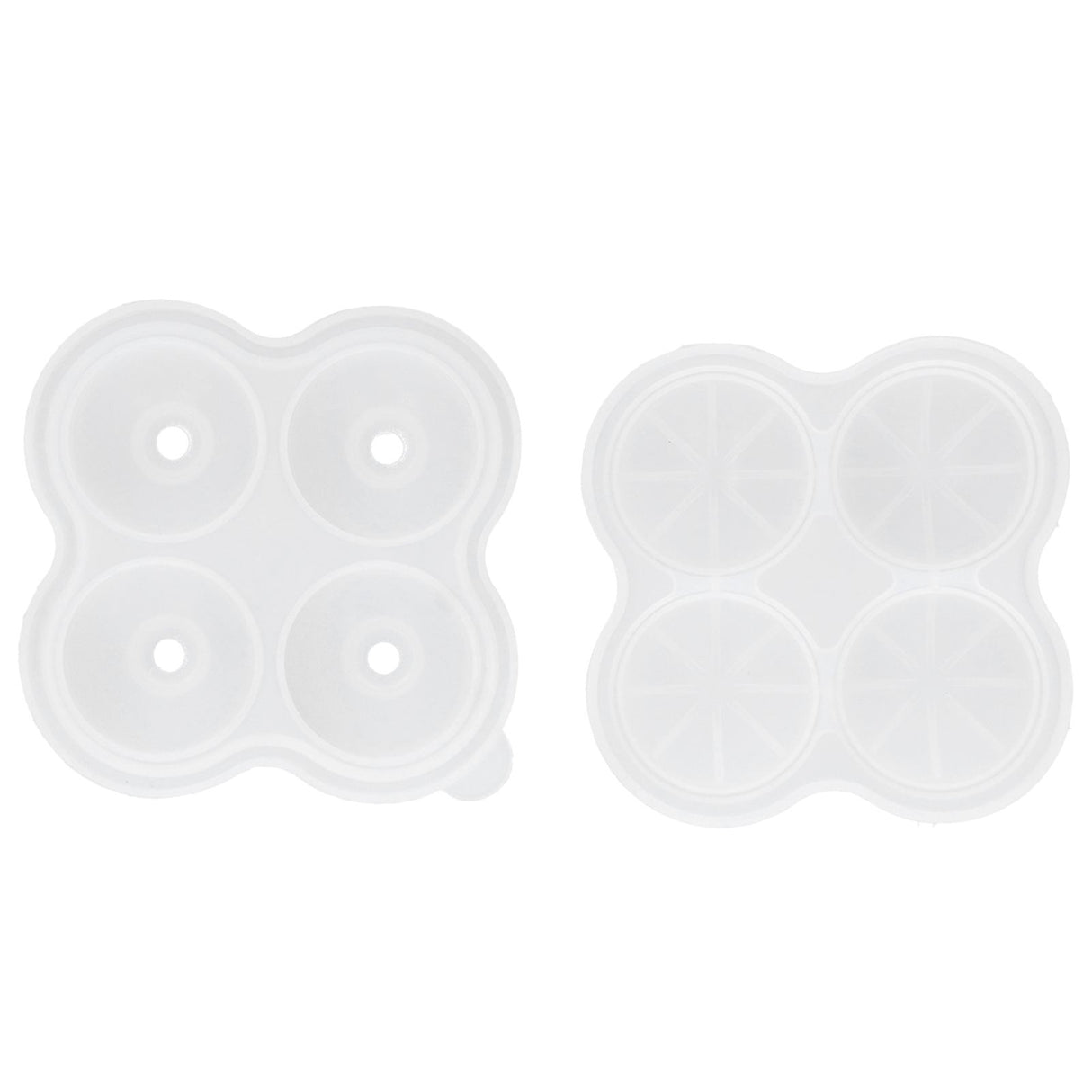 4‑Grid Round Shape Mold Food Grade Silicone Ice Cream Mould for Kitchen Utensils