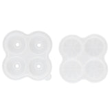 4‑Grid Round Shape Mold Food Grade Silicone Ice Cream Mould for Kitchen Utensils