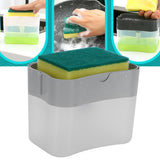 Press Type Soap Box Kitchen Household Detergent Press Dispenser for Home Kitchen HotelGrey