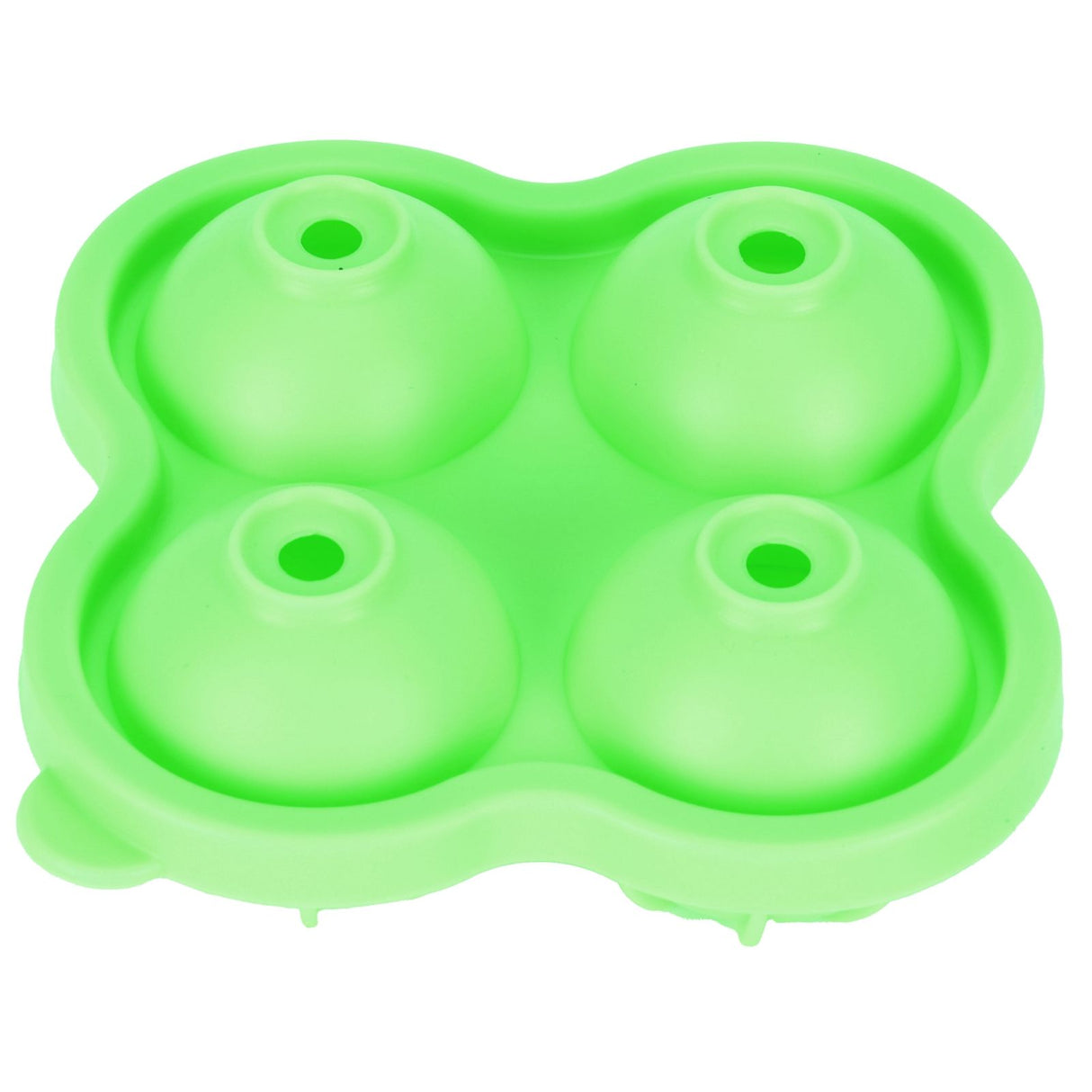 4 Hole Ice Cubes Mold Silicone Ice Ball Maker Mould Tray for Home Kitchen SuppliesGreen