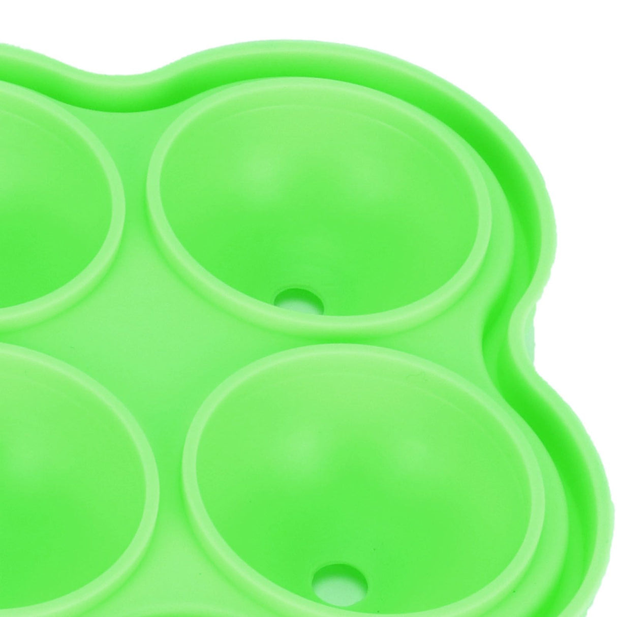 4 Hole Ice Cubes Mold Silicone Ice Ball Maker Mould Tray for Home Kitchen SuppliesGreen