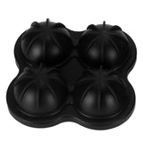 4 Hole Ice Cubes Mold Silicone Ice Ball Maker Mould Tray for Home Kitchen SuppliesBlack - 45-Degree Angle