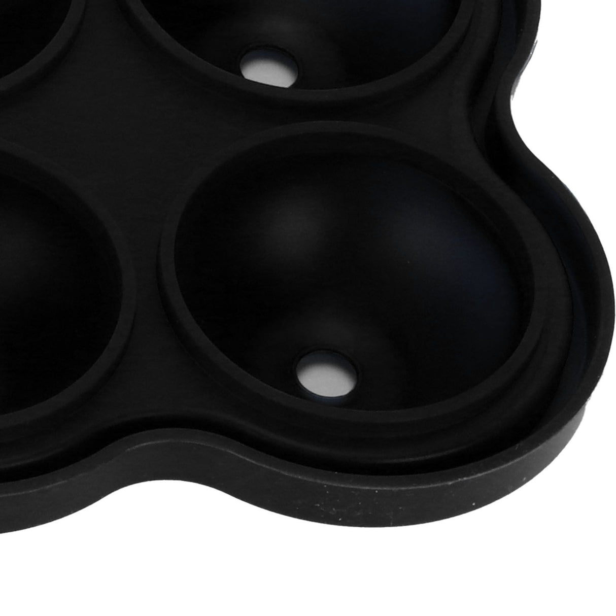 4 Hole Ice Cubes Mold Silicone Ice Ball Maker Mould Tray for Home Kitchen SuppliesBlack