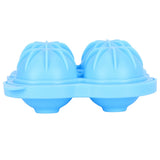 4 Hole Ice Cubes Mold Silicone Ice Ball Maker Mould Tray for Home Kitchen SuppliesSky Blue