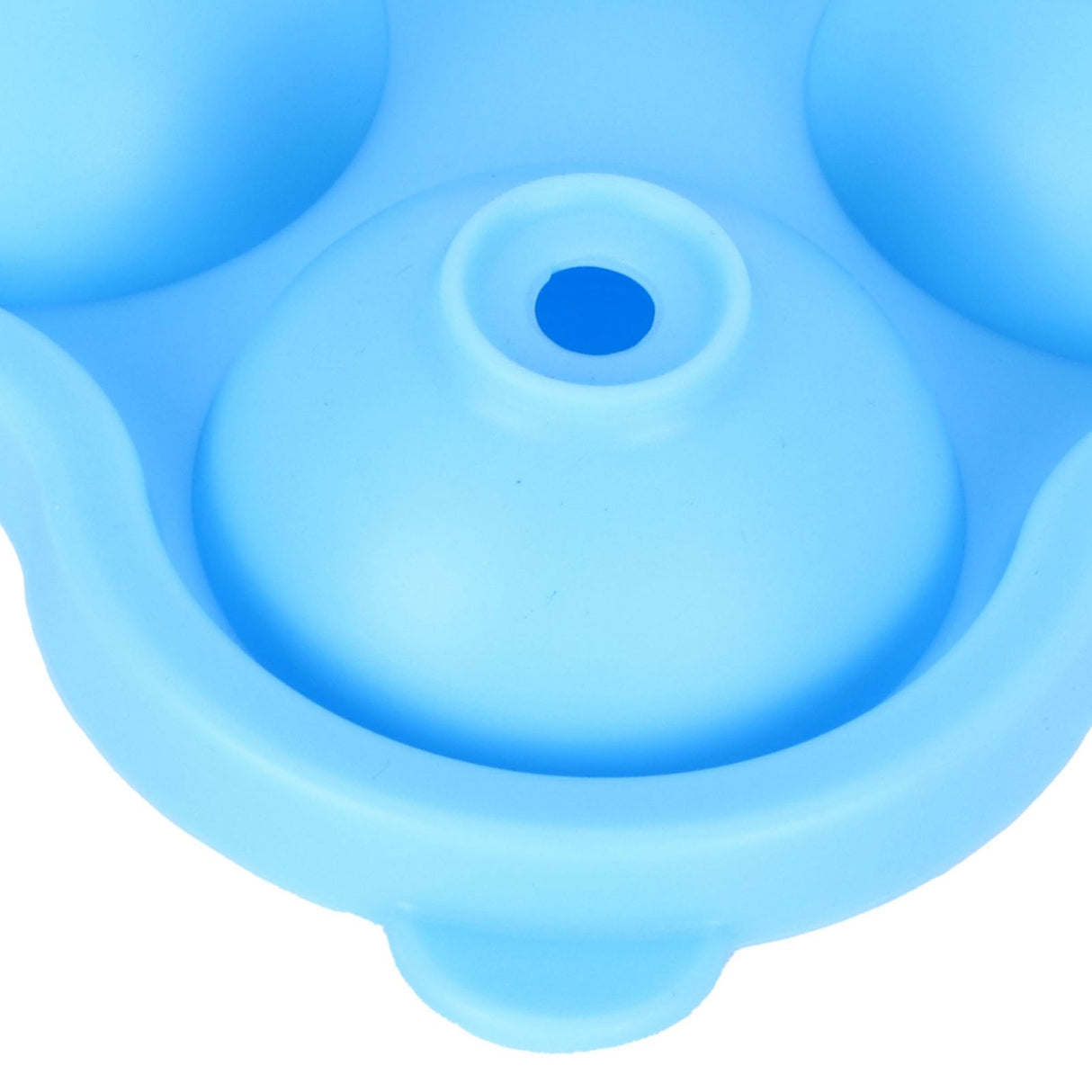 4 Hole Ice Cubes Mold Silicone Ice Ball Maker Mould Tray for Home Kitchen SuppliesSky Blue