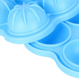 4 Hole Ice Cubes Mold Silicone Ice Ball Maker Mould Tray for Home Kitchen SuppliesSky Blue - Extra Image