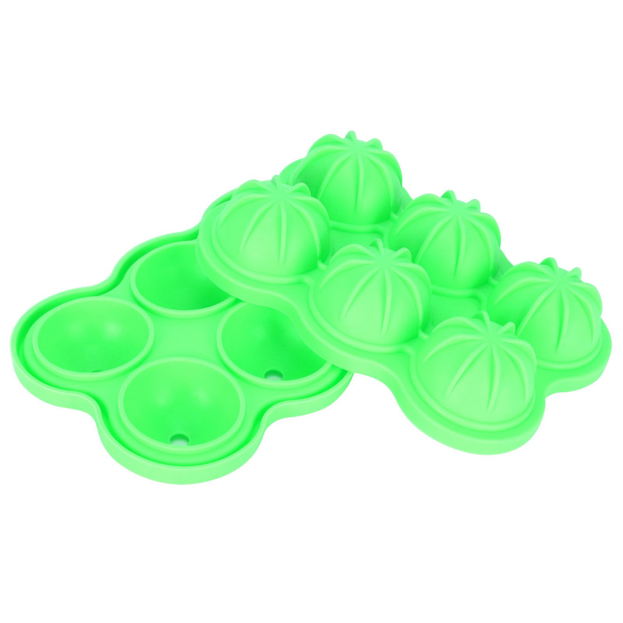 6-Grid Ice Ball Maker Reusable Silicone Ice Ball Mold Tray for Home Kitchen Bar UseGreen