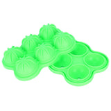 6-Grid Ice Ball Maker Reusable Silicone Ice Ball Mold Tray for Home Kitchen Bar UseGreen