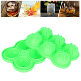 6-Grid Ice Ball Maker Reusable Silicone Ice Ball Mold Tray for Home Kitchen Bar UseGreen - Extra Image
