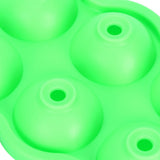 6-Grid Ice Ball Maker Reusable Silicone Ice Ball Mold Tray for Home Kitchen Bar UseGreen - Extra Image