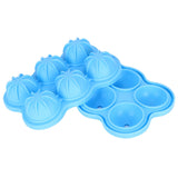 6-Grid Ice Ball Maker Reusable Silicone Ice Ball Mold Tray for Home Kitchen Bar UseSky Blue