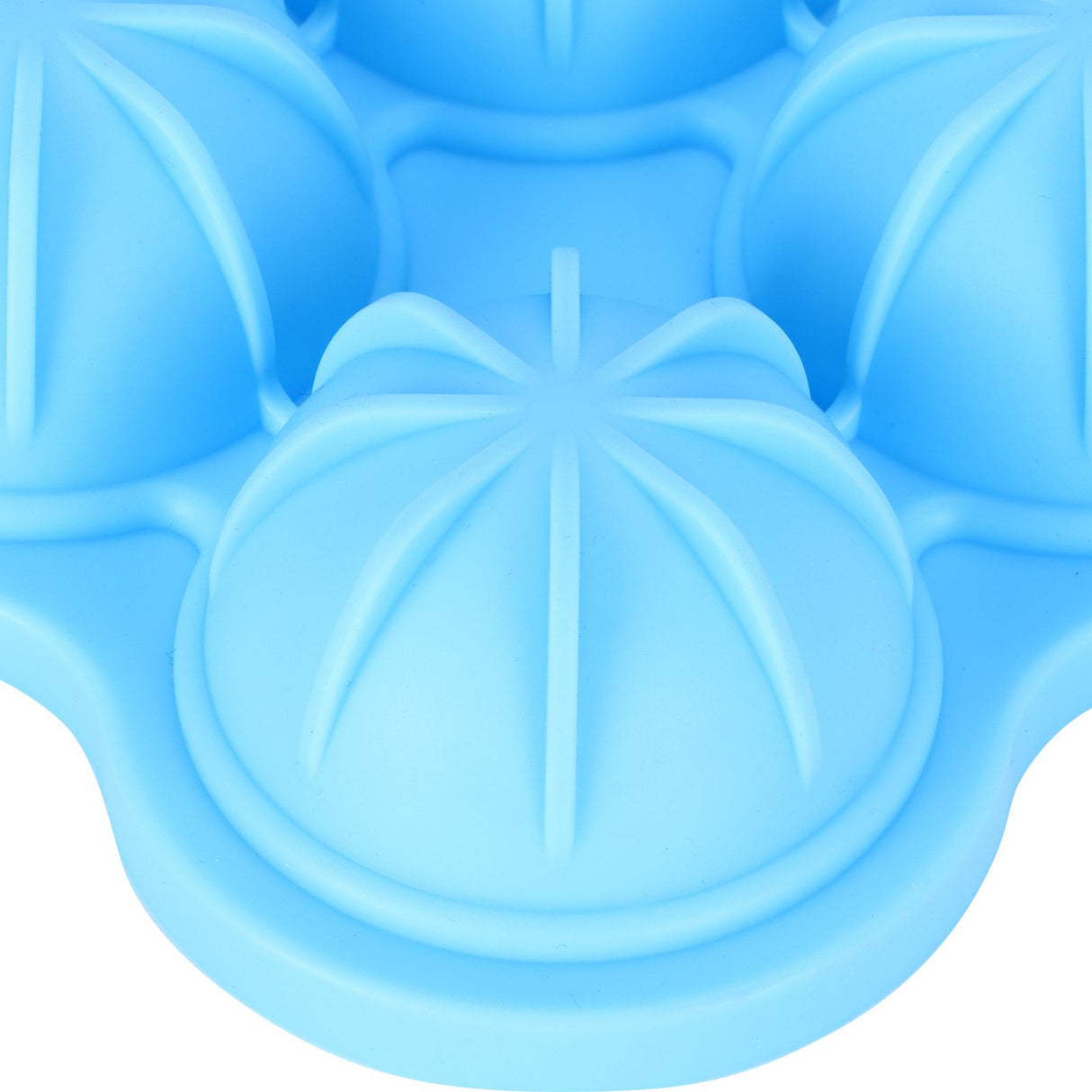 6-Grid Ice Ball Maker Reusable Silicone Ice Ball Mold Tray for Home Kitchen Bar UseSky Blue