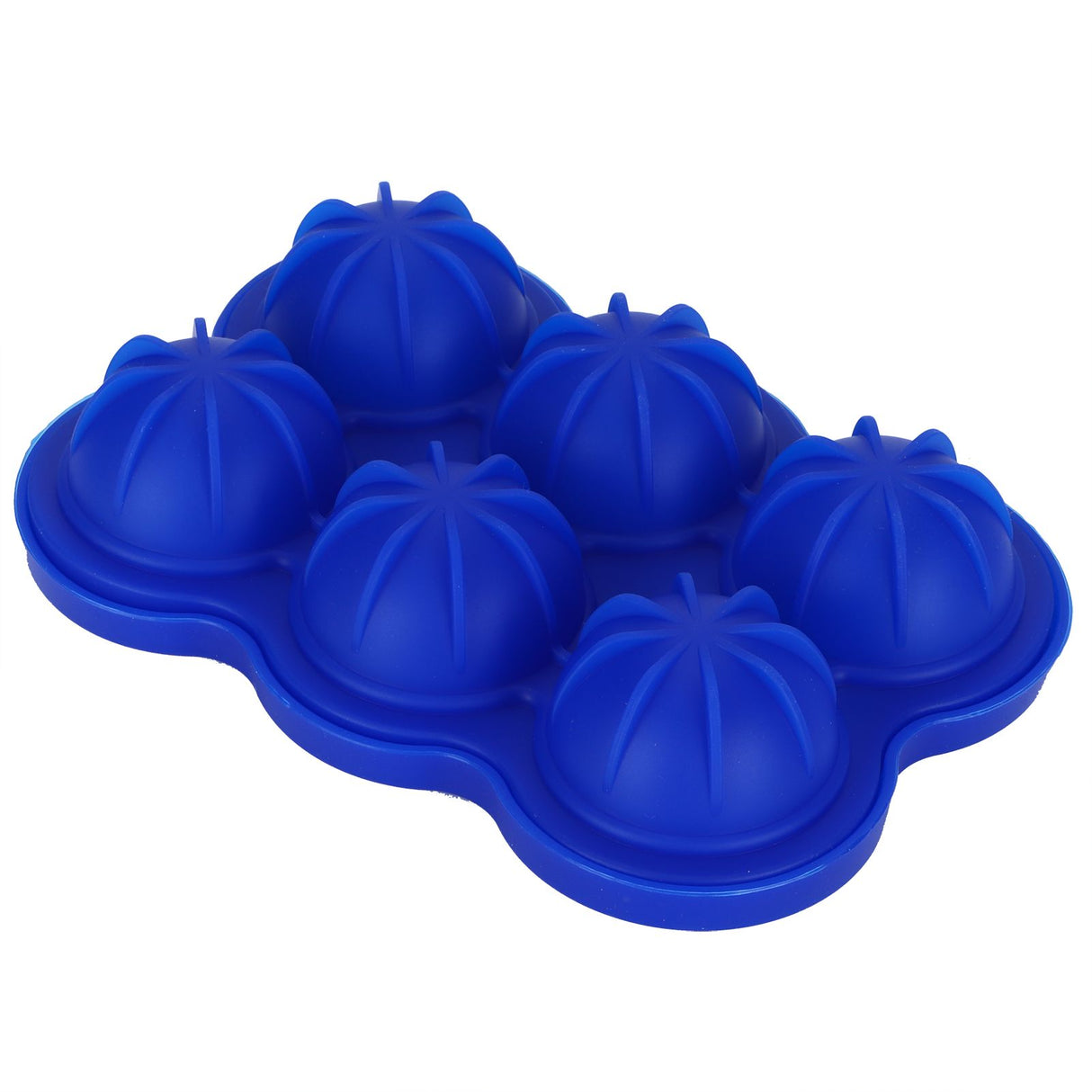 6-Grid Ice Ball Maker Reusable Silicone Ice Ball Mold Tray for Home Kitchen Bar UseDark Blue
