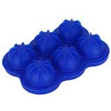 6-Grid Ice Ball Maker Reusable Silicone Ice Ball Mold Tray for Home Kitchen Bar UseDark Blue - Side View