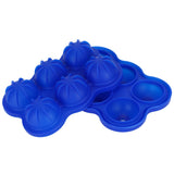 6-Grid Ice Ball Maker Reusable Silicone Ice Ball Mold Tray for Home Kitchen Bar UseDark Blue - Extra Image