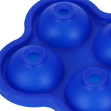 6-Grid Ice Ball Maker Reusable Silicone Ice Ball Mold Tray for Home Kitchen Bar UseDark Blue - Extra Image