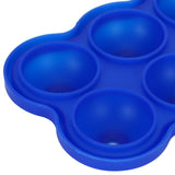 6-Grid Ice Ball Maker Reusable Silicone Ice Ball Mold Tray for Home Kitchen Bar UseDark Blue