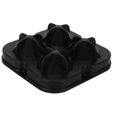 4Grid Ice Mold Reusable DiamondShape Ice Cubes Maker Tray Home Kitchen Supplies(Black ) - Side View