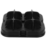 4Grid Ice Mold Reusable DiamondShape Ice Cubes Maker Tray Home Kitchen Supplies(Black )
