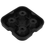 4Grid Ice Mold Reusable DiamondShape Ice Cubes Maker Tray Home Kitchen Supplies(Black ) - 45-Degree Angle