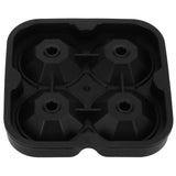 4Grid Ice Mold Reusable DiamondShape Ice Cubes Maker Tray Home Kitchen Supplies(Black ) - Close-Up Angle