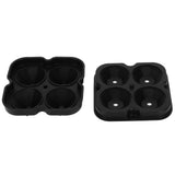 4Grid Ice Mold Reusable DiamondShape Ice Cubes Maker Tray Home Kitchen Supplies(Black ) - Extra Image
