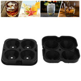 4Grid Ice Mold Reusable DiamondShape Ice Cubes Maker Tray Home Kitchen Supplies(Black ) - Extra Image