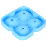 4Grid Ice Mold Reusable DiamondShape Ice Cubes Maker Tray Home Kitchen Supplies(Blue ) - Rear View